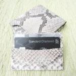 Snakeskin Men Wallet. Grey..