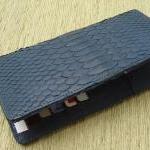 Snakeskin Leather Wallet...
