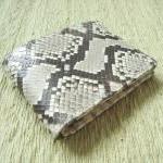 Snakeskin Leather Wallet M..